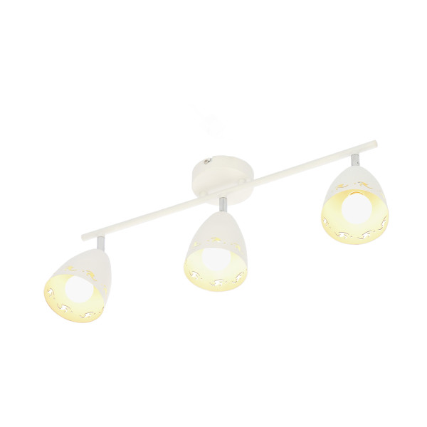 Lampa sufitowa biała COTY 3xE14x40W wym: 20x70x10 cm Candellux, 6432478