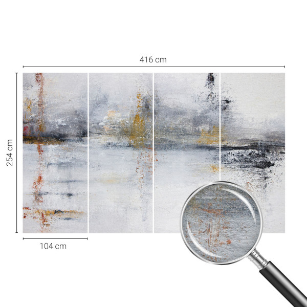 Fototapeta na flizelinie Harmonijna abstrakcja 416x254 Tulup, 6483538