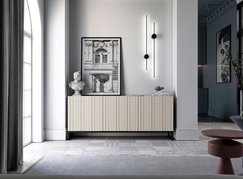 Komoda RTV Glamour Nowoczesna Szafka RTV Kaszmir MAT 168 cm, 6485985