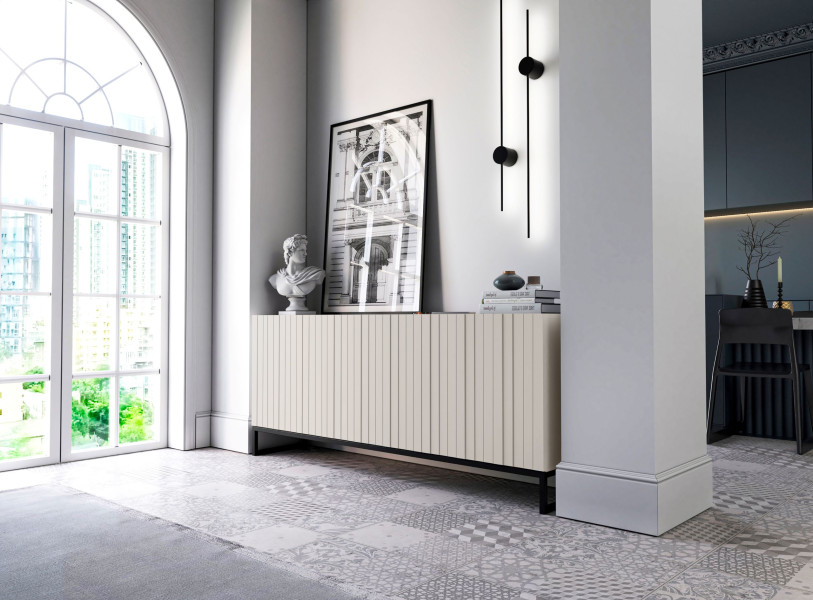 Komoda RTV Glamour Nowoczesna Szafka RTV Kaszmir MAT 168 cm, 6485986