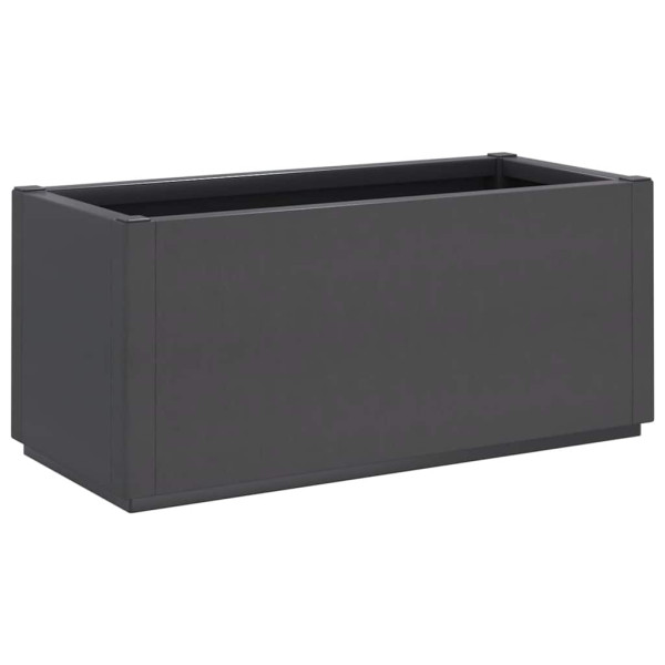 Donica Ogrodowa Szara Plastikowa Doniczka Na Ogród 80x36x35 cm, 6505857