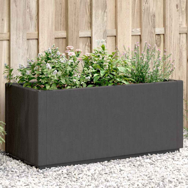 Donica Ogrodowa Szara Plastikowa Doniczka Na Ogród 80x36x35 cm, 6505858