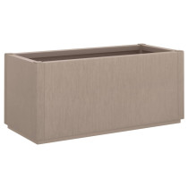 Donica Ogrodowa Doniczka Skrzynia Plastikowa Brązowa 80x36x35 cm