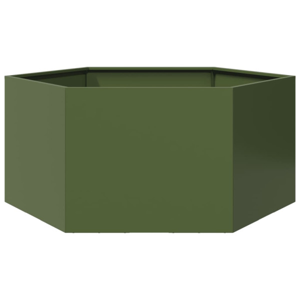 Donica Ogrodowa Doniczka Oliwkowa Stalowa 104x90x45 cm, 6506777
