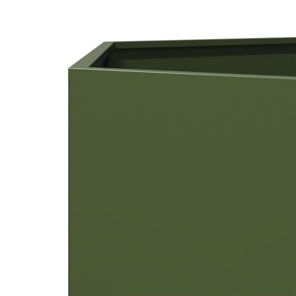 Donica Ogrodowa Doniczka Oliwkowa Stalowa 104x90x45 cm, 6506781