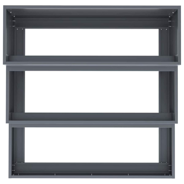 Donica Ogrodowa Stalowa Szara Doniczka 90 x 90 x 35 cm, 6507482