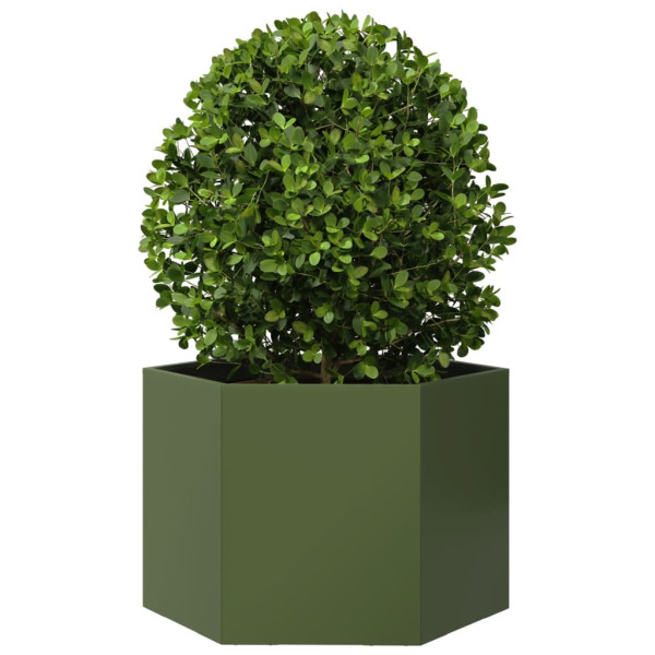Donica Ogrodowa Doniczka Oliwkowa Stalowa 69x60x45 cm, 6507668
