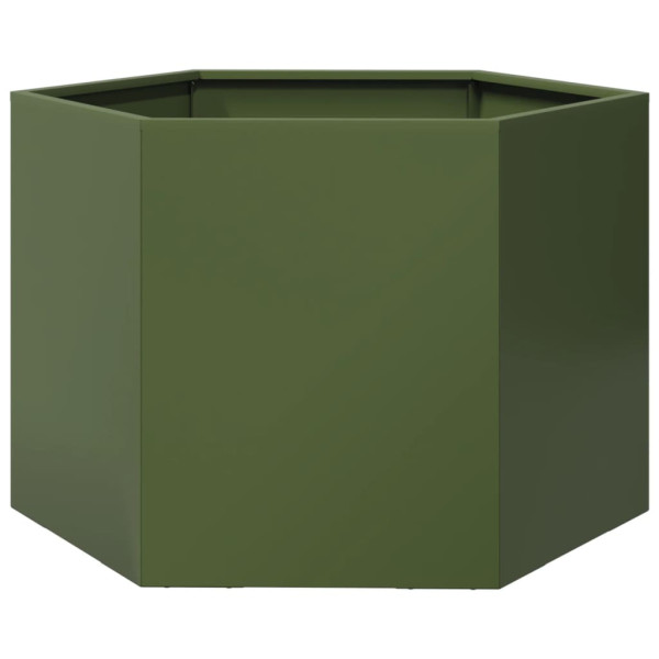 Donica Ogrodowa Doniczka Oliwkowa Stalowa 69x60x45 cm, 6507671