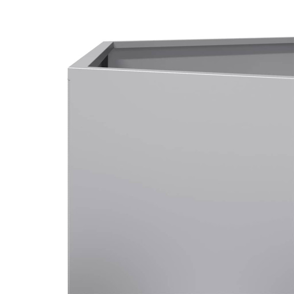 Donica Ogrodowa Stalowa Srebrna Doniczka Na Ogród 69x60x45 cm, 6507708