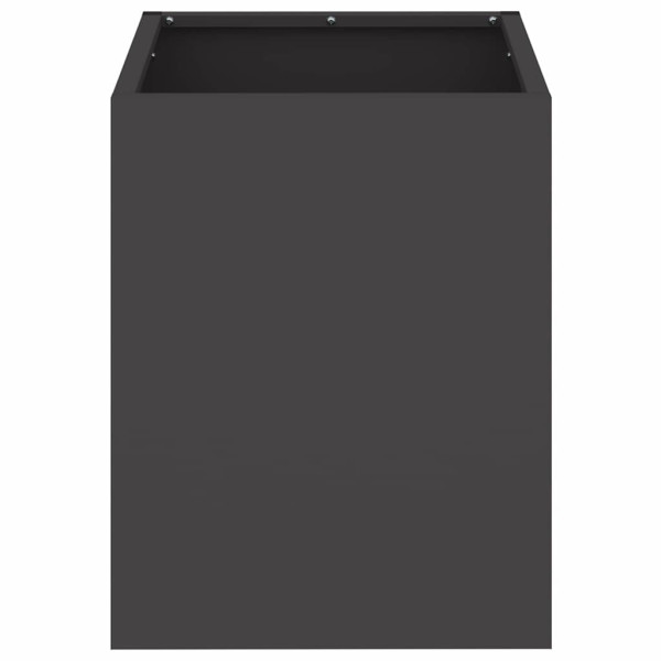 Donica Ogrodowa Czarna Stalowa Doniczka 32 x 32 x 40 cm, 6507751