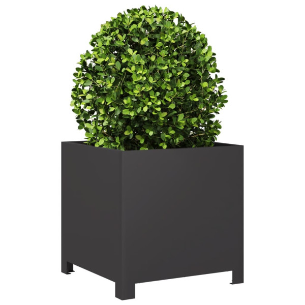 Donica Ogrodowa Czarna Stalowa Doniczka 40x40x40 cm, 6507776