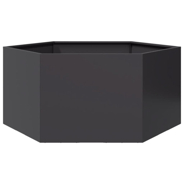 Donica Ogrodowa Czarna Stalowa Doniczka 104x90x45 cm, 6508033