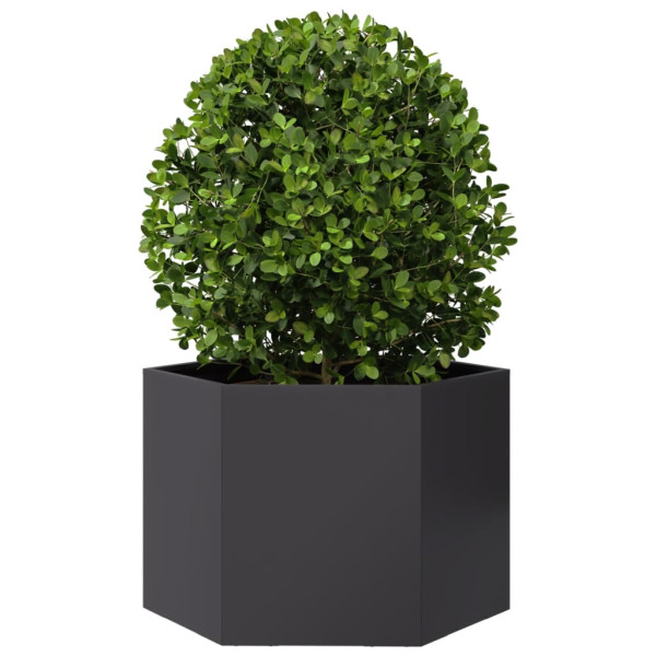 Donica Ogrodowa Czarna Stalowa Doniczka 69x60x45 cm, 6509048