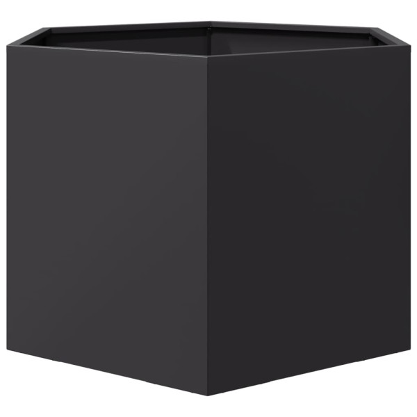 Donica Ogrodowa Czarna Stalowa Doniczka 69x60x45 cm, 6509049