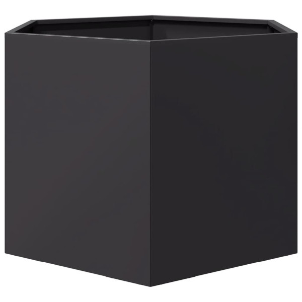 Donica Ogrodowa Czarna Stalowa Doniczka 69x60x45 cm, 6509050