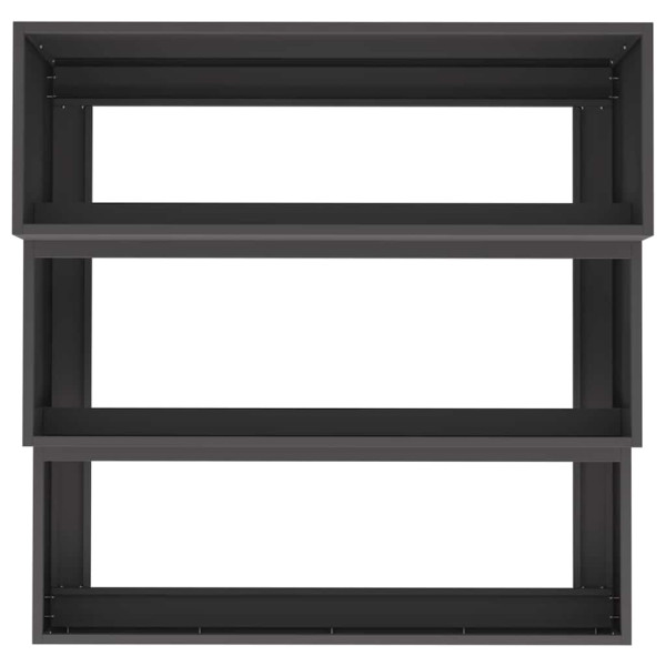 Donica Ogrodowa Czarna Stalowa Doniczka 90 x 90 x 35 cm, 6509562