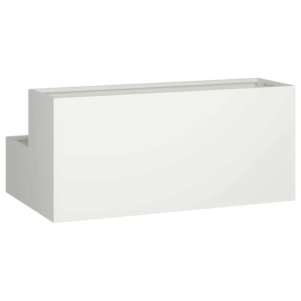 Donica Ogrodowa Biała Stal Doniczka 100 x 60 x 45 cm, 6509953