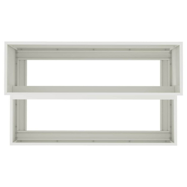 Donica Ogrodowa Biała Stal Doniczka 100 x 60 x 45 cm, 6509956