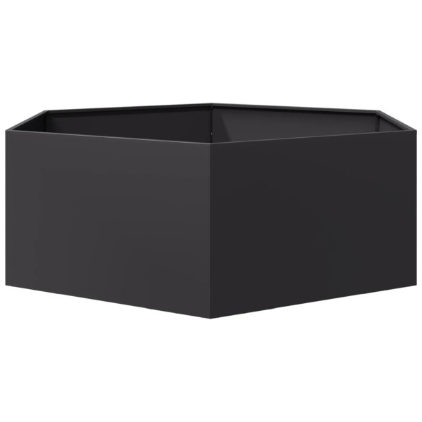 Donica Ogrodowa Czarna Stalowa Doniczka 138x120x45 cm, 6510564