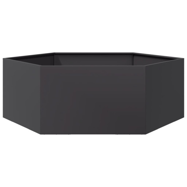 Donica Ogrodowa Czarna Stalowa Doniczka 138x120x45 cm, 6510565