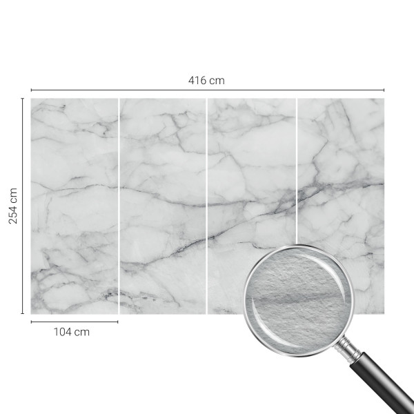 Tapety flizelinowe Marmurowa elegancja 416x254 Tulup, 6521319