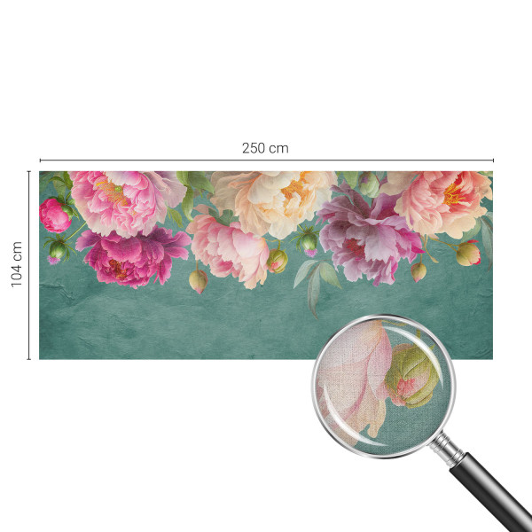 Tapeta samoprzylepne Kwiatowa elegancja 250x104 Wallfluent, 6530981