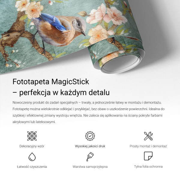 Tapeta samoprzylepne Kwiatowa elegancja 152x104 Wallfluent, 6532005