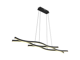 lampa wisząca Geronimo LED metalowa czarna