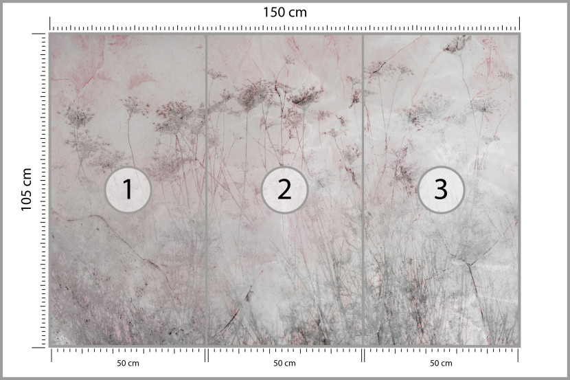 Fototapeta Łąka Kwiaty we Mgle do Salonu i Sypialni 150x105cm Boho, 6545531