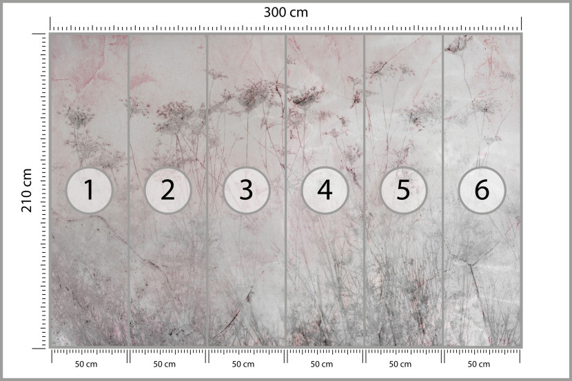 Fototapeta Łąka Kwiaty we Mgle do Salonu i Sypialni 300x210cm Boho, 6545573