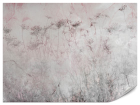 Fototapeta Łąka Kwiaty we Mgle do Salonu i Sypialni 100x70cm Boho