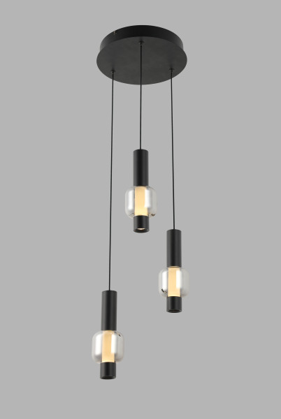 Lampa wisząca trójka okrągła Ronda, 6546073