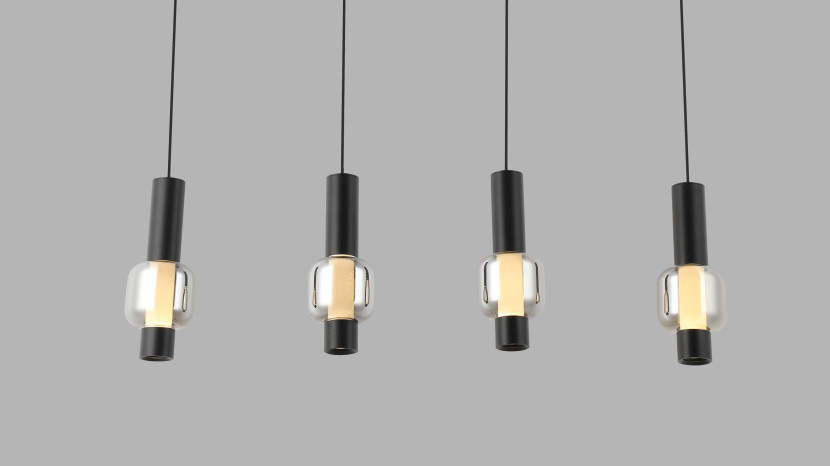 Lampa wisząca czwórka prosta Ronda, 6546090