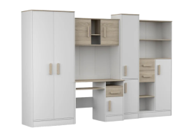 Produkt: Meblościanka Maciuś 300 cm Uchwyt Dąb Sonoma