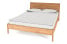 Inny kolor wybarwienia: Łóżko POLA z Drewnianym Zagłówkiem, 160x200, Dąb Dziki