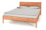 Inny kolor wybarwienia: Łóżko POLA z Drewnianym Zagłówkiem, 80x190, Buk Dziki