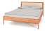 Inny kolor wybarwienia: Łóżko POLA z Tapicerowanym Zagłówkiem, 90x200, Buk Dziki