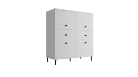Lavre 4D2S Komoda Biały Mat 100X103X42Cm