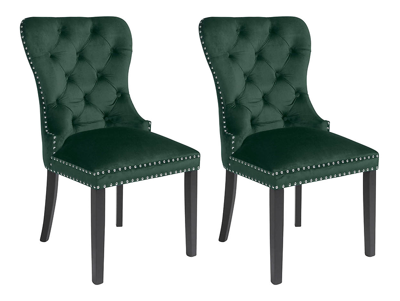 zestaw 2 krzeseł Charlot zielone, 656902