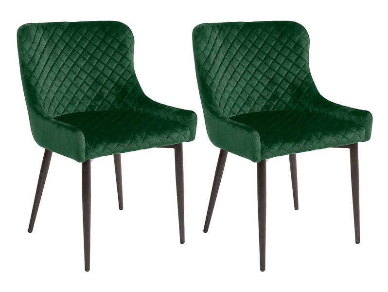 zestaw 2 krzeseł Fabio zielone, 656906