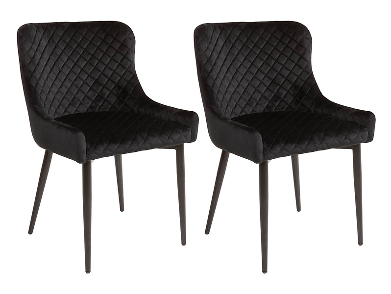 zestaw 2 krzeseł Fabio czarne, 656908