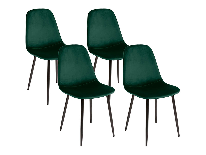 zestaw 4 krzeseł Stoke zielone, 656917