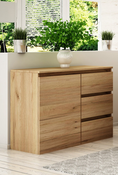Komoda Megan 90 K2 Dąb Craft Złoty 90X45X75 Cm, 6570947
