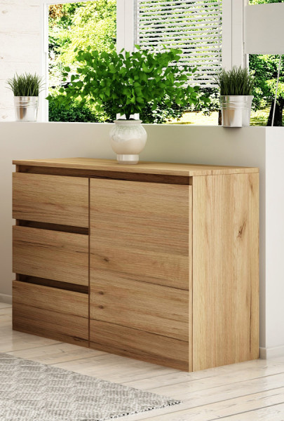 Komoda Megan 90 K2 Dąb Craft Złoty 90X45X75 Cm, 6570948