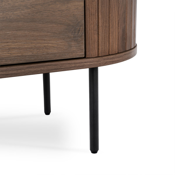 Komoda Duża Z Lamelami Drewniana Loft Do Salonu Sypialni Orzech Beck 160 cm, 6570999
