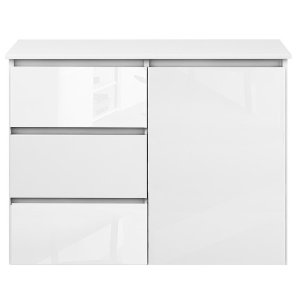 Komoda Megan 90 K2 Biały Połysk 90X45X75 Cm, 6571041
