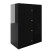 Komoda Klara 60 4S Czarny Połysk/Z 60X43X90 Cm, 6571050