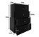 Komoda Klara 60 4S Czarny Połysk/Z 60X43X90 Cm, 6571056