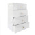 Komoda Klara 60 4S Biały Połysk/Z 60X43X90 Cm, 6571103