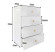 Komoda Klara 60 4S Biały Połysk/Z 60X43X90 Cm, 6571104